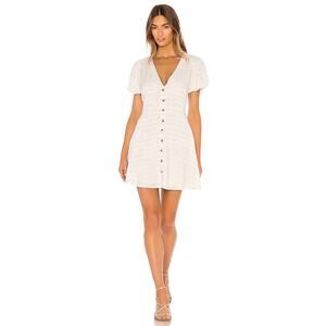 L*Space Sabrina Mini Dress in Cream - Size: Medium